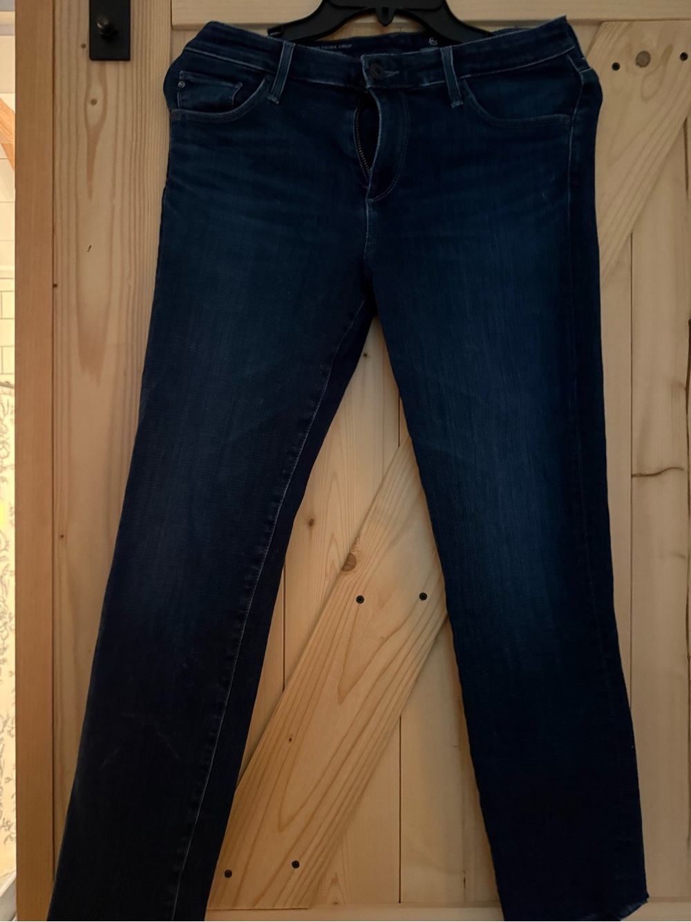 AG prima crop Dark Wash Women's Straight Leg Jeans
